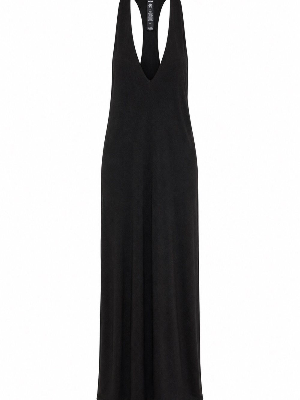 Women's Black Soft Lounge Halterneck Maxi Dress